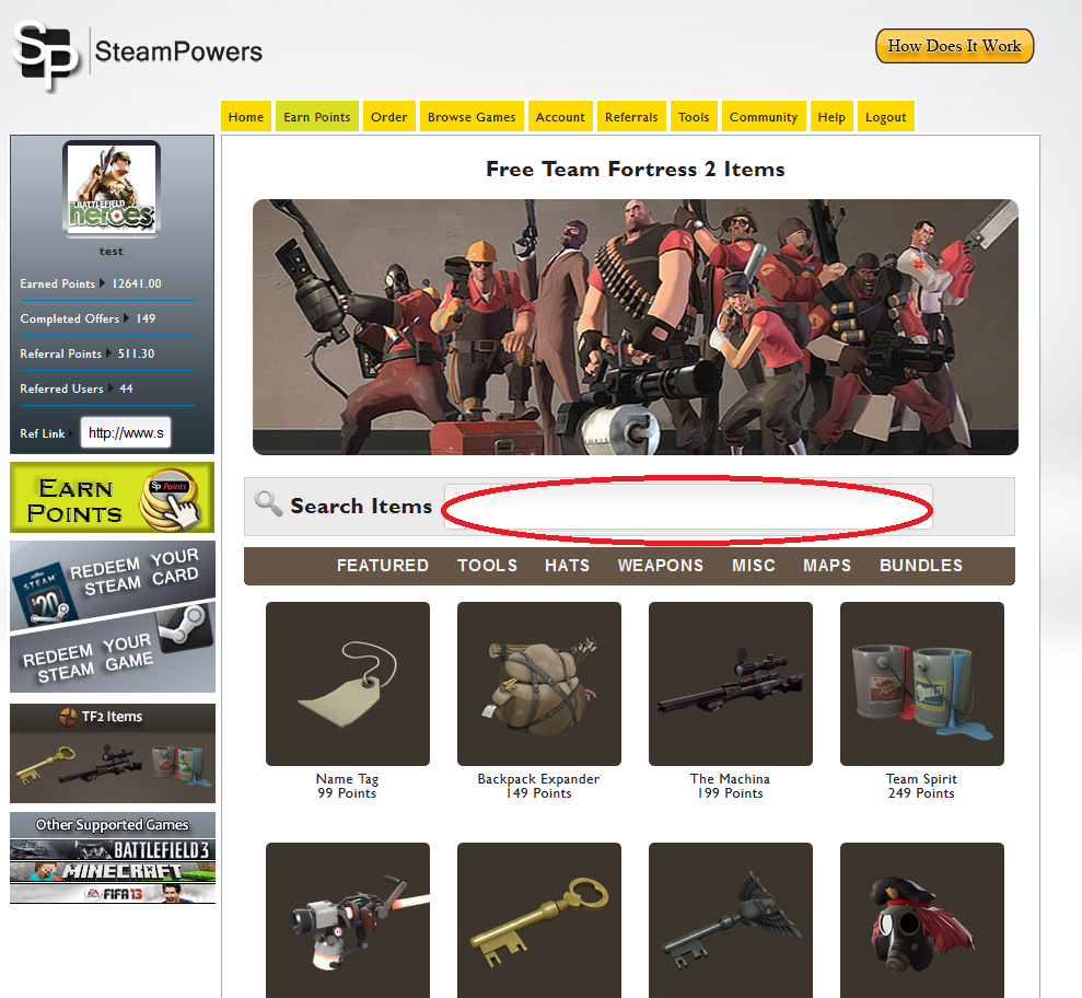 Free Team Fortress 2 Items Free Teamfortress 2 Tutorials "Upgrade to