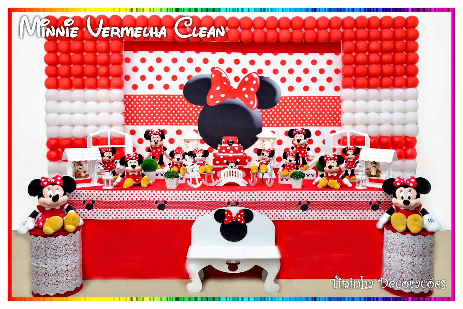 Tininha Decorações Minnie Vermelha Clean Tininha Decorações Minnie Vermelha Clean