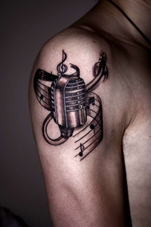 Music Mic Tattoo Designs Music Mic Tattoo Designs