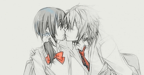 9 Images: kissing anime couple cute romantic girl and boy love