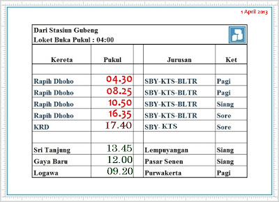 jadwal kereta api rapih dhoho dari stasiun gubeng jadwal kereta