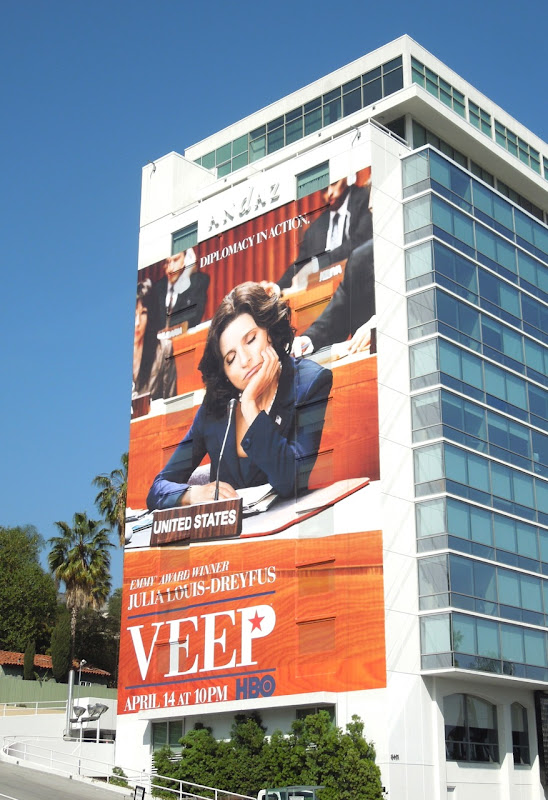 Giant Veep season 2 HBO billboard Giant Veep season 2 HBO billboard