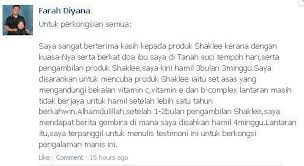 testimoni set vitamin kesuburan wanita shaklee