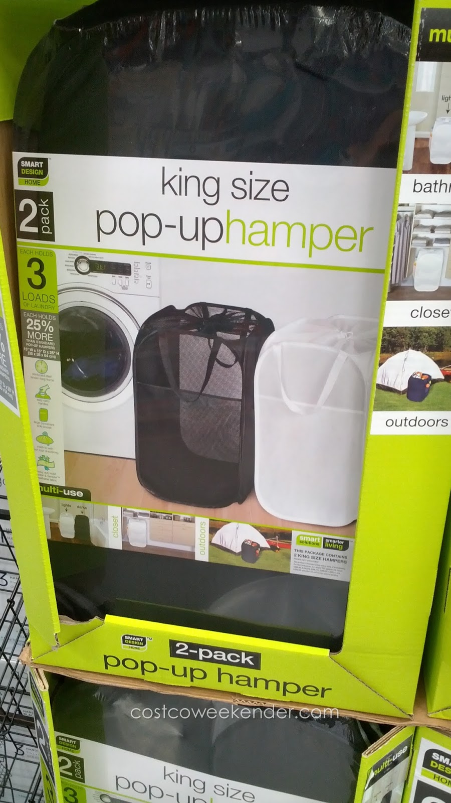 SmartWorks King Size PopUp Hamper Costco Weekender
