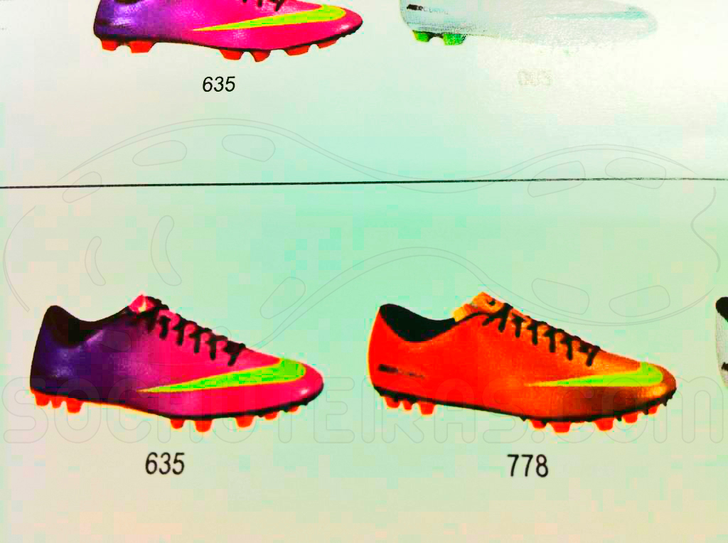 Catálogo Nike para o inverno de 2013. Linhas Mercurial, Tiempo, T90