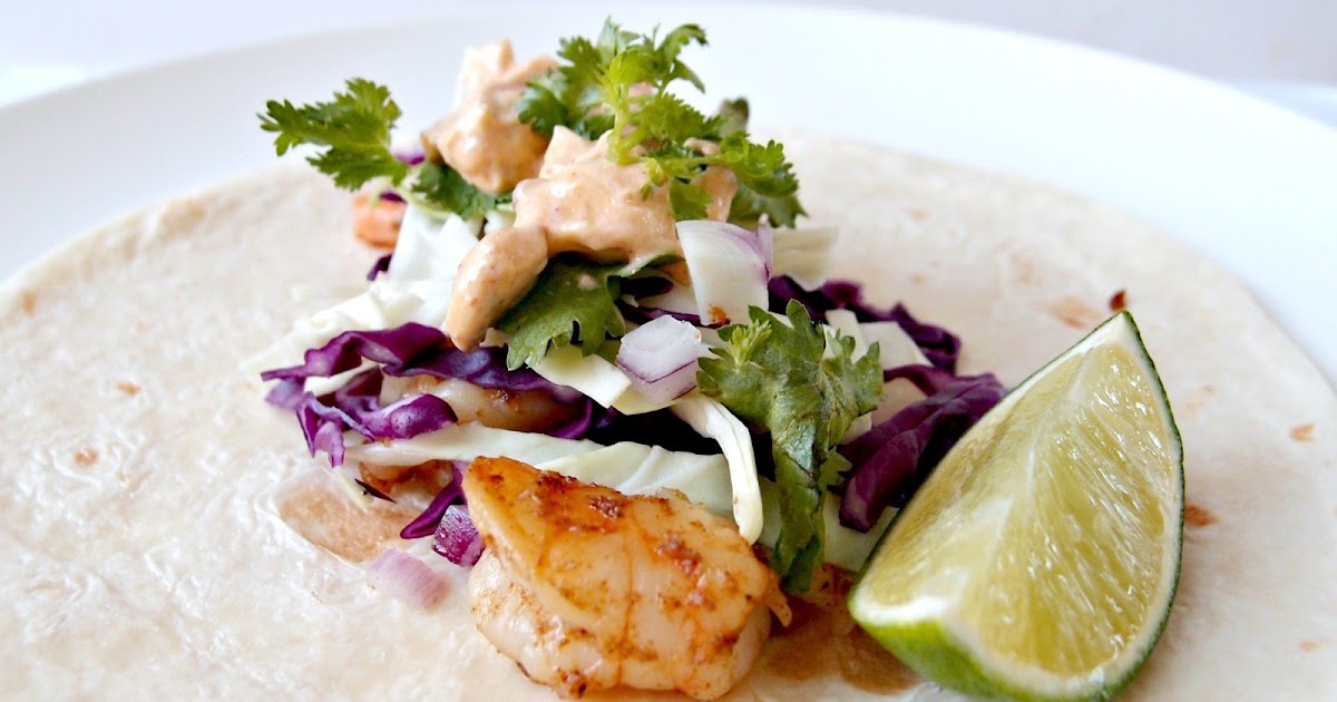 Milk and Honey Shrimp Tacos with Adobo Sauce