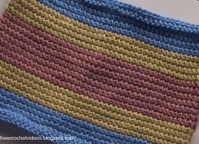 Free Crochet Videos: Tunisian Crochet - Simple Stitch