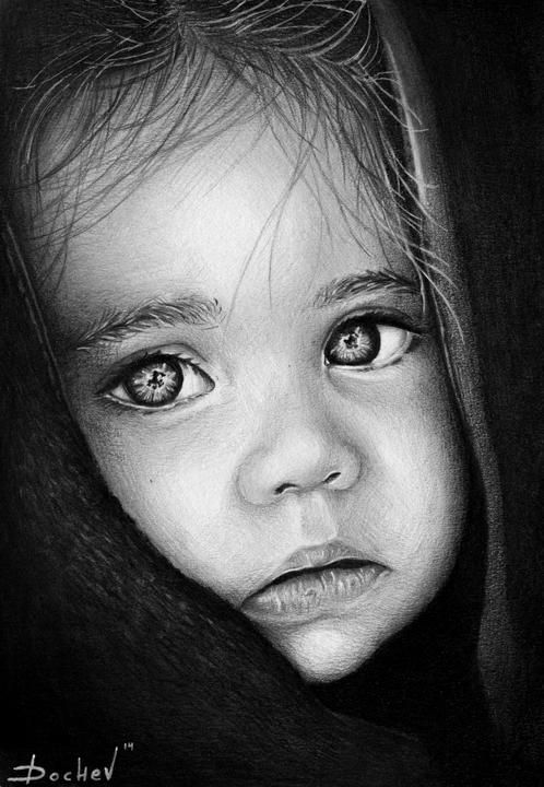 easy drawing for kids girl pencil realistic