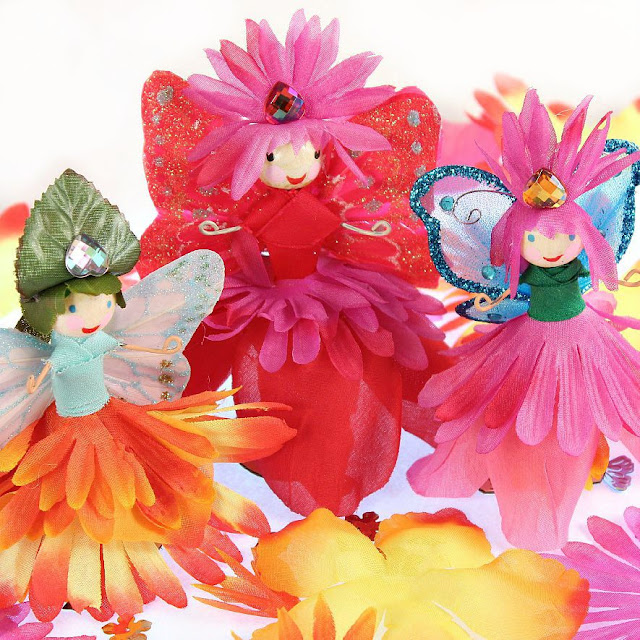 diy flower fairy dolls
