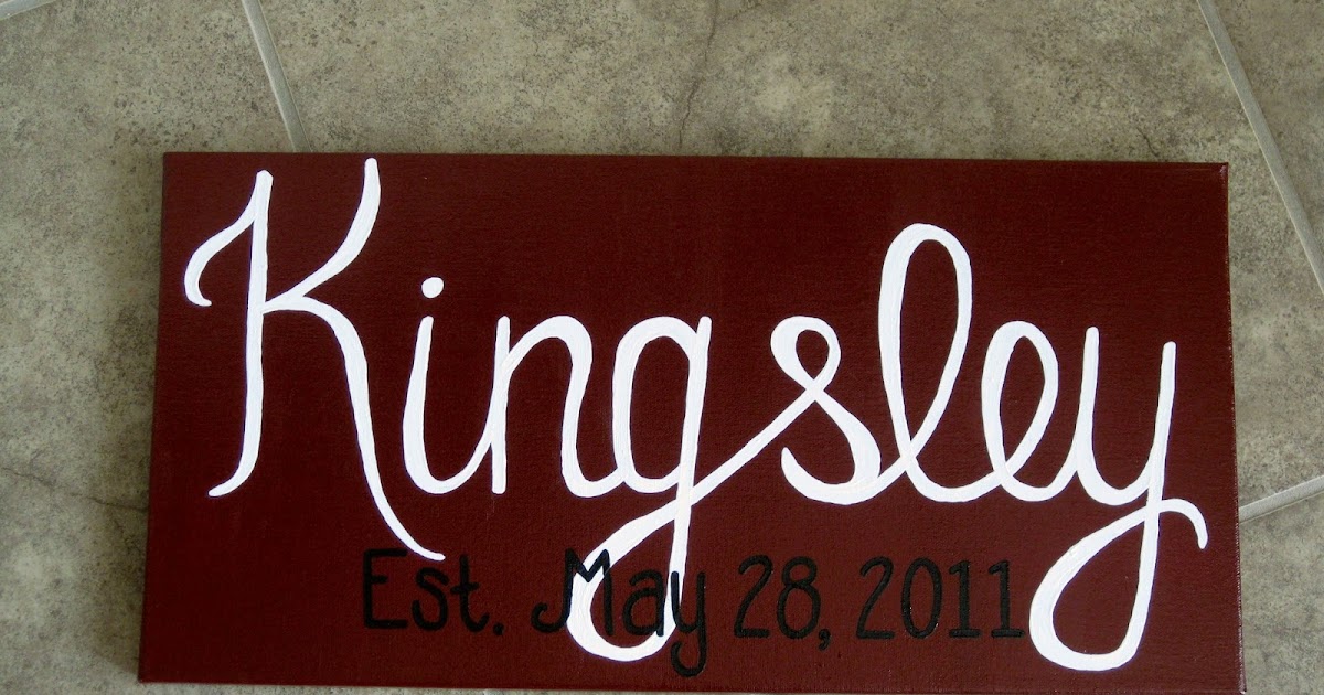 Creative at Heart Art: Aggie Family Name Canvas