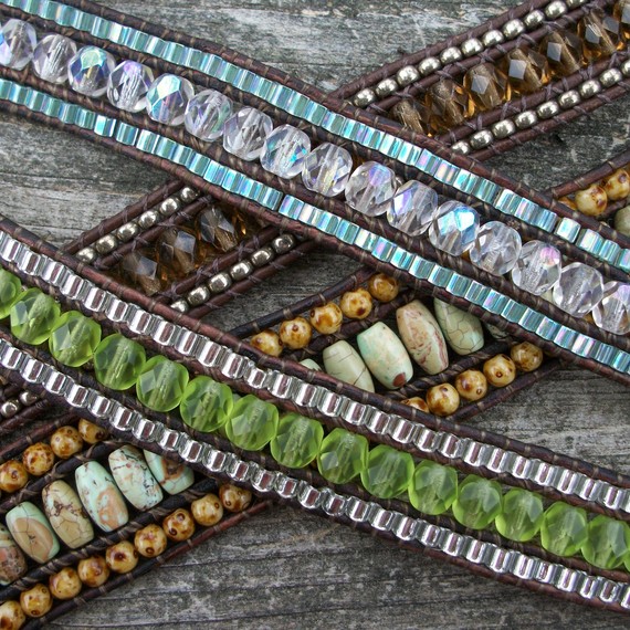 Jessalynne DIY Beaded Leather Bracelet