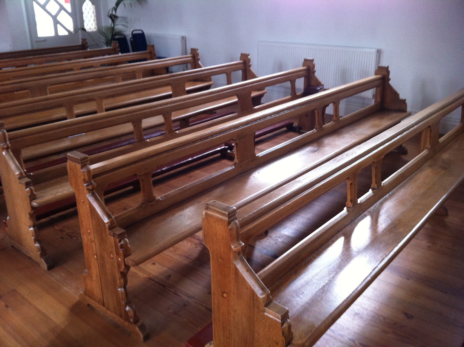 Furniture Restoration UK Refurbishment of the Pews at Maesteg Catholic