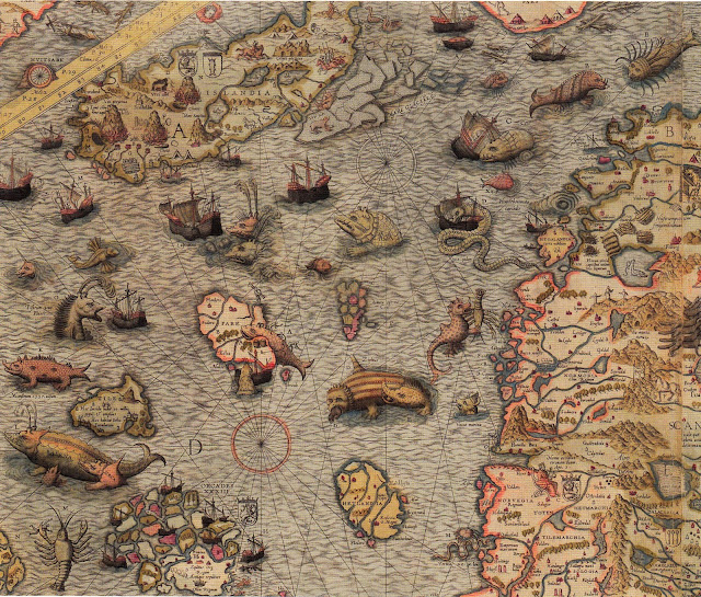 Sea Monsters on Medieval + Renaissance Maps by Chet Van Duzer (British Library 2013)