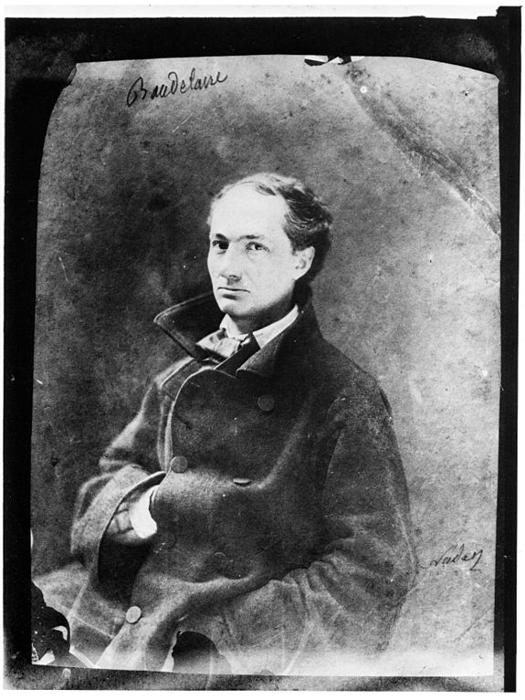 Amazing Historical Photo of [Pierre-]Charles Baudelaire in 1855 