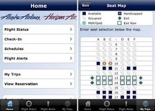 Alaska Airlines And Horizon Air release Mobile Travel Apps for iPhone, BlackBerry and Windows Mobile