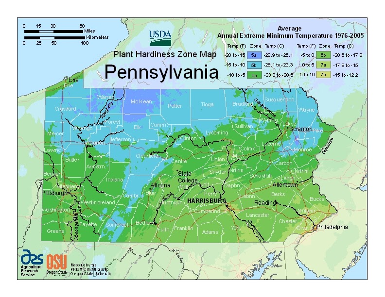 Central Pennsylvania Forestry USDA Releases New Plant Hardiness Zone Map