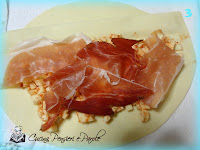 Cassoni con prosciutto crudo e mozzarella