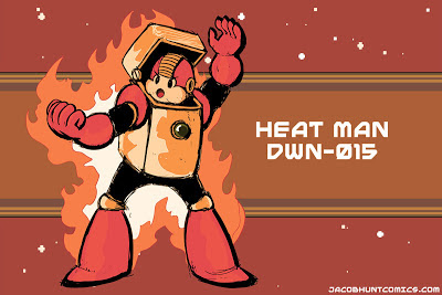 Robot Master Heat Man from Mega Man 2
