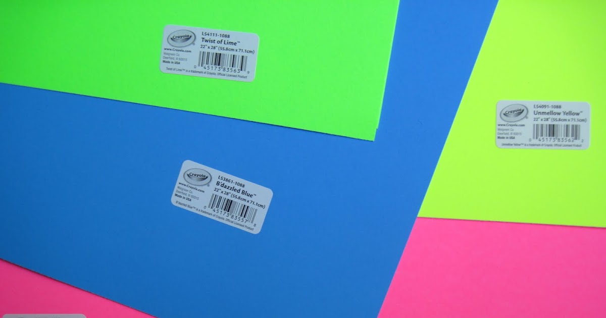 lime green poster board
