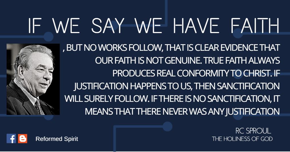 if we say we have faith but no works follow that is clear evidence faith produces works