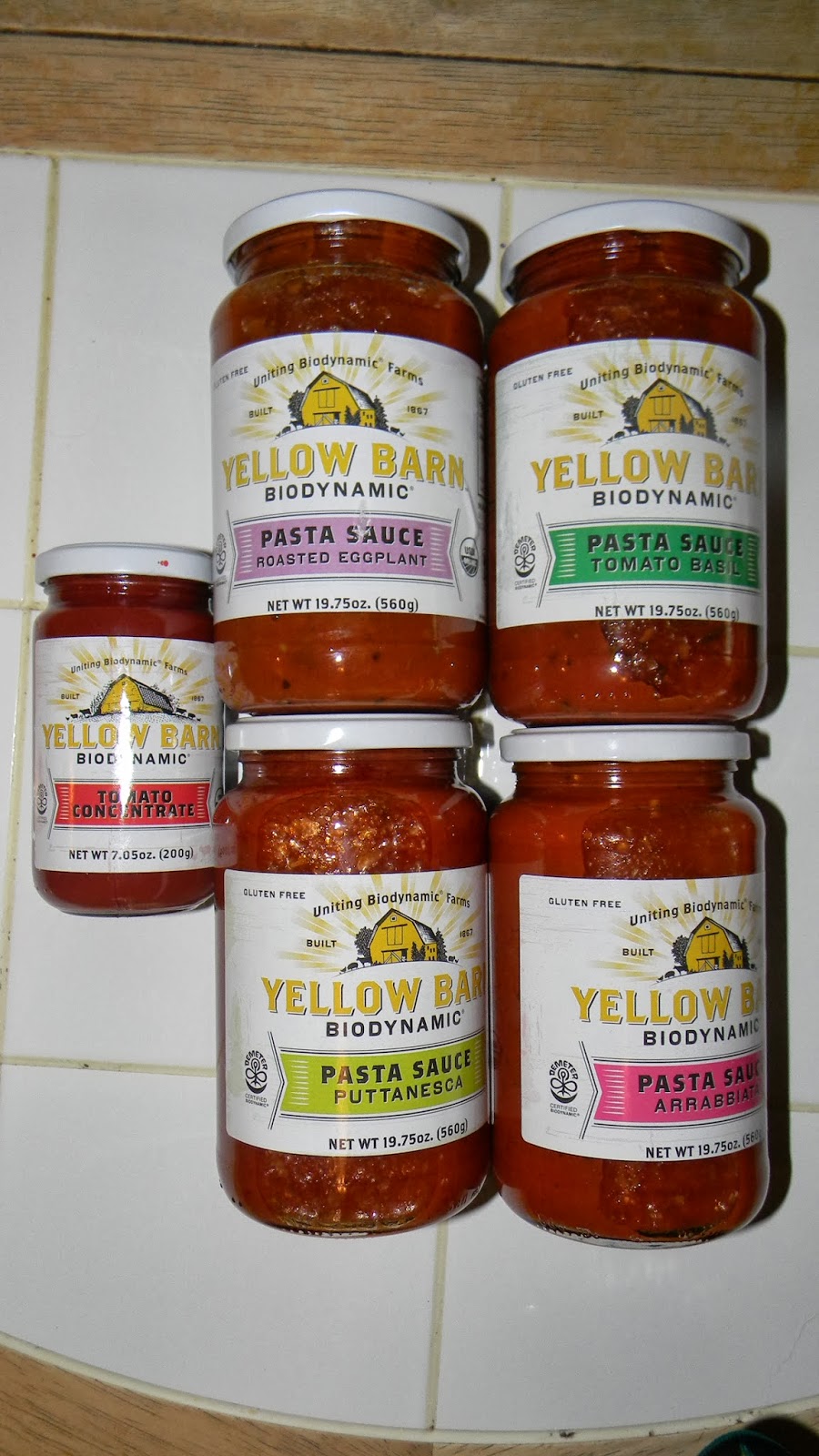 New Age Mama Good Boy Organics Yellow Barn Biodynamic Pasta Sauce