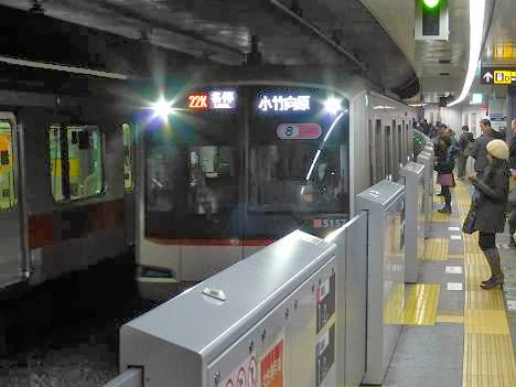 東京メトロ副都心線　各停　小竹向原行き2　東急5050系(2014元旦終夜運転)