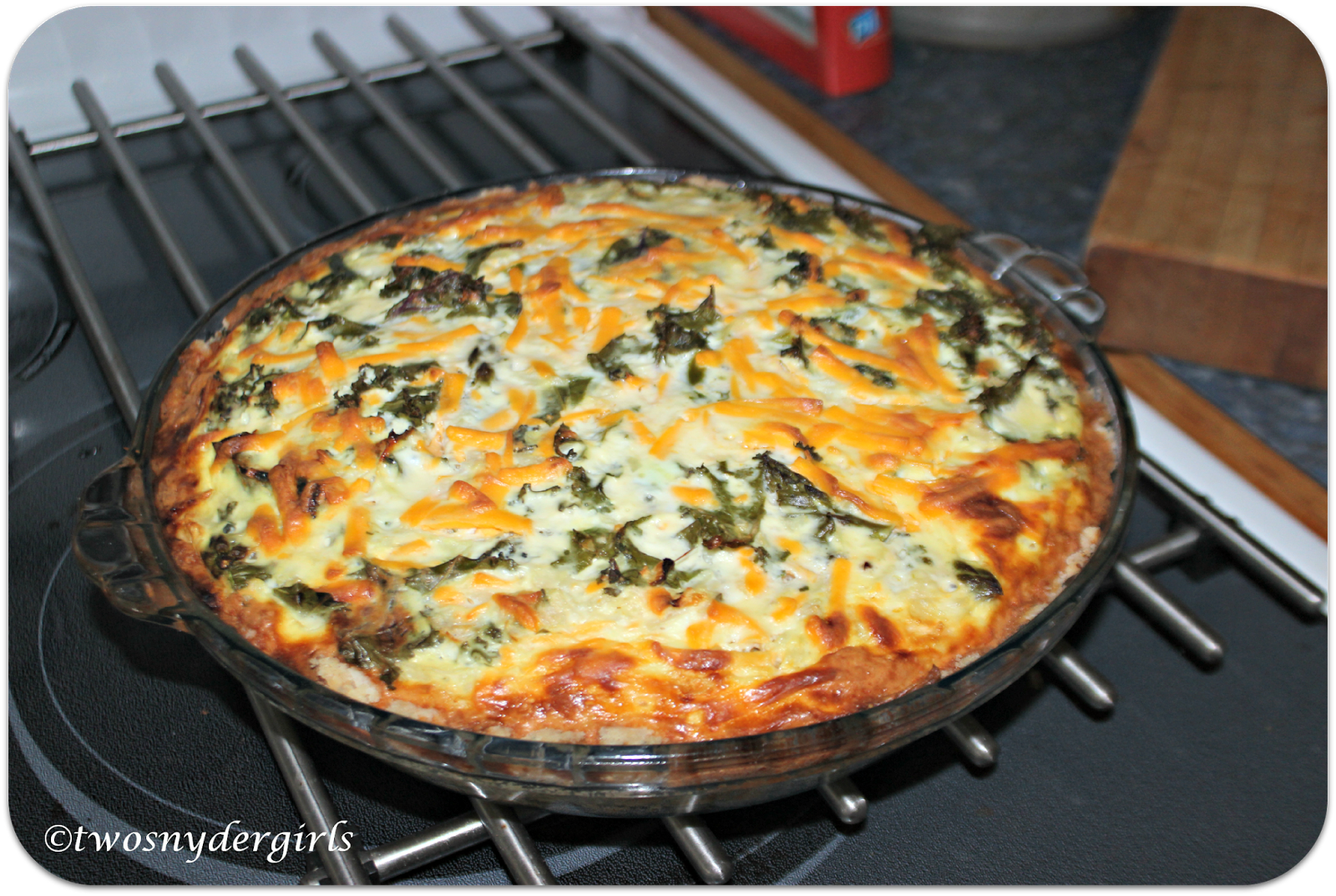 Grandparents & Grandchildren Gluten Free Kale and Asparagus Quiche