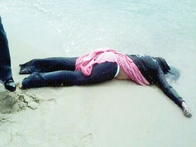 Mayat wanita terdampar tepi pantai