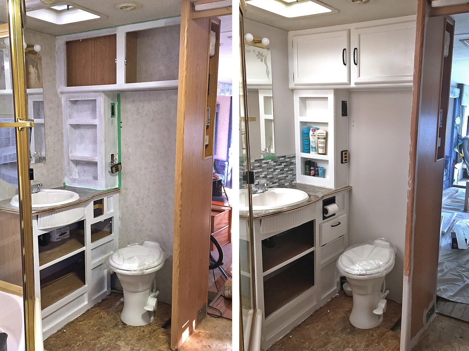 Bathroom Remodelling Painting what happened next rv renovation - the bathroom edition Bathroom Remodelling Painting what happened next rv renovation - the bathroom edition