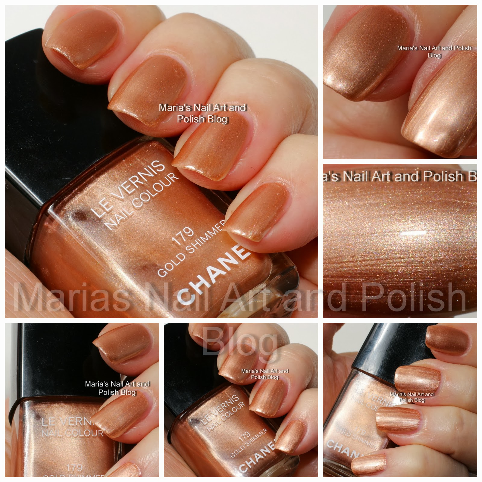 Marias Nail Art and Polish Blog: Chanel Gold Shimmer 179 swatches and  comparisons - Chanel Saturday