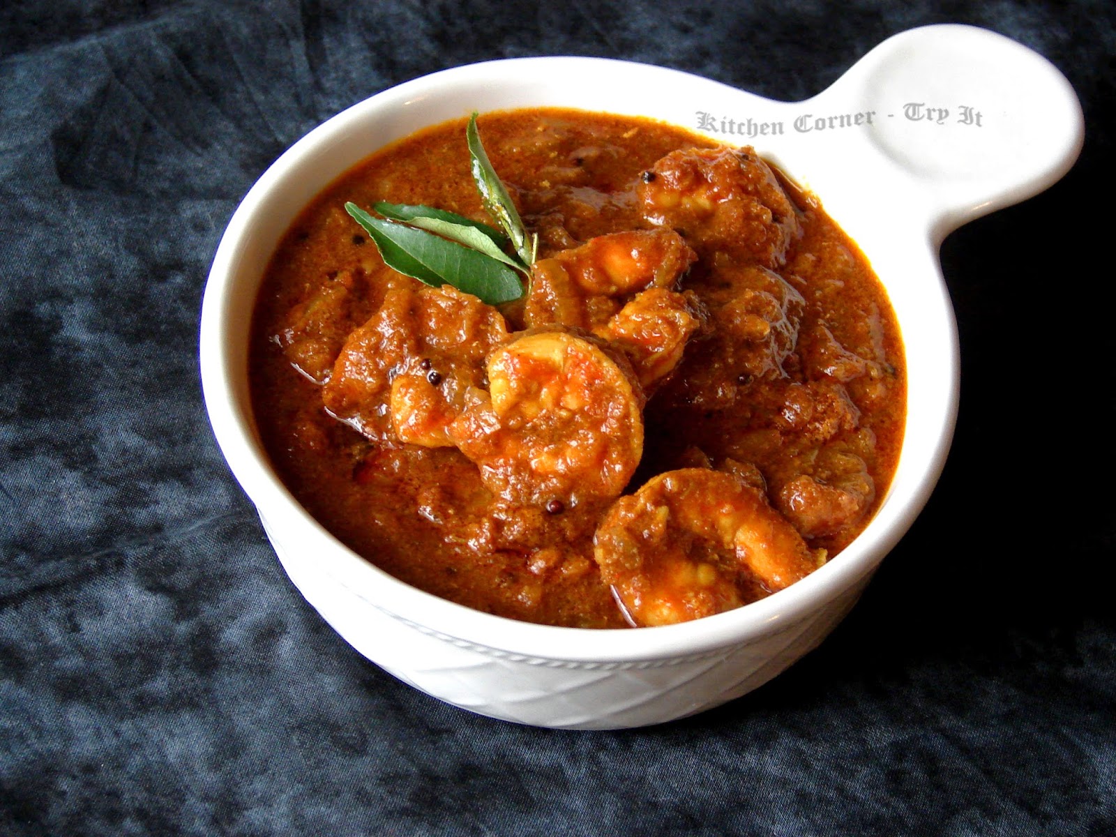 Chemmeen Theeyal Prawns in Roasted Coconut Gravy