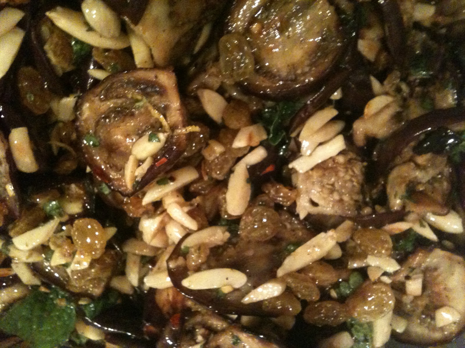 Cooking with Chef Alba Marinated Baby Eggplant with Toasted Almonds