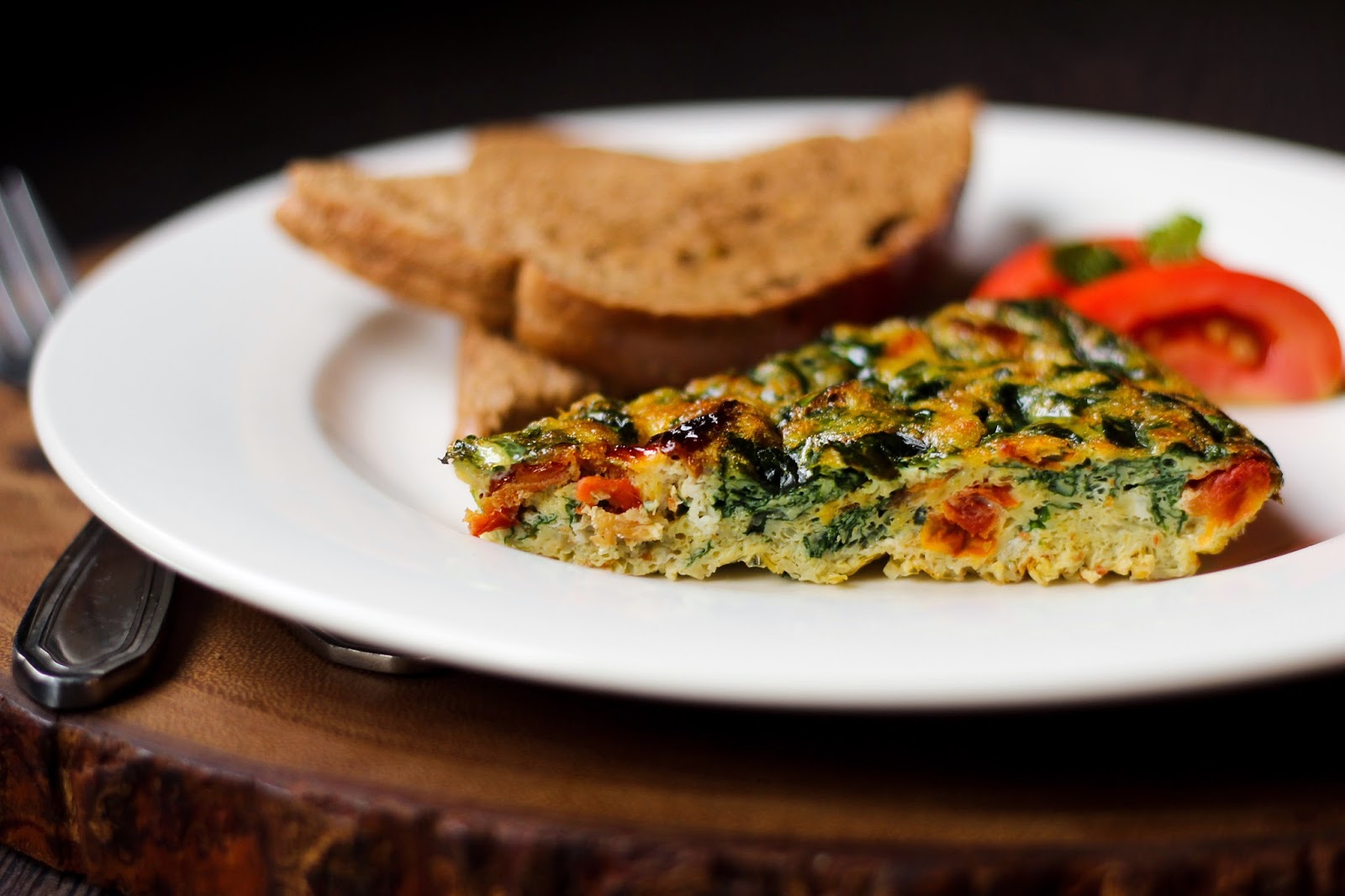 Spinach & SunDried Tomato Frittata