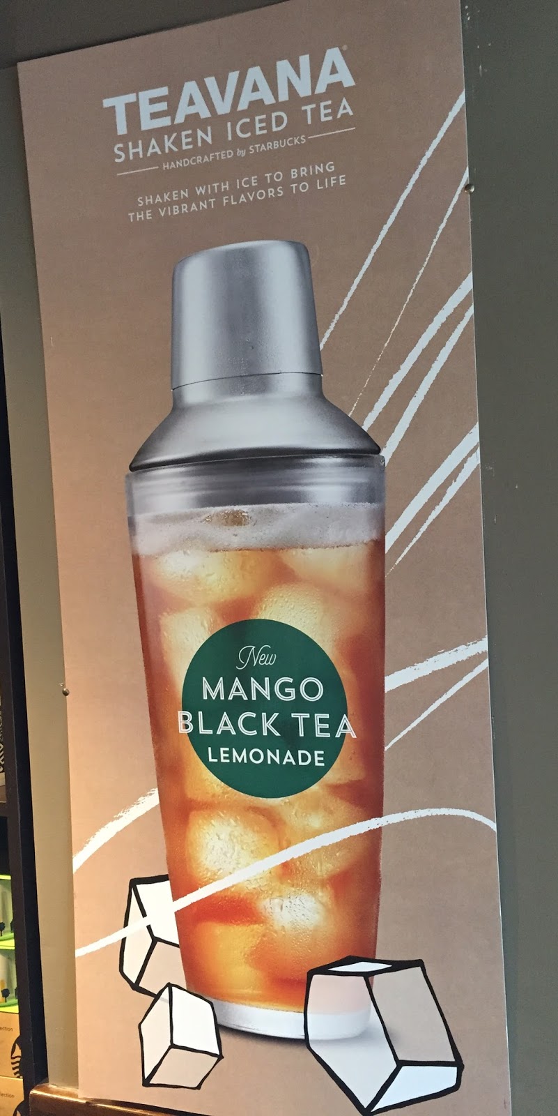 Teavana "Shaken Iced Mango Black Tea Lemonade" From Starbucks / スターバックス