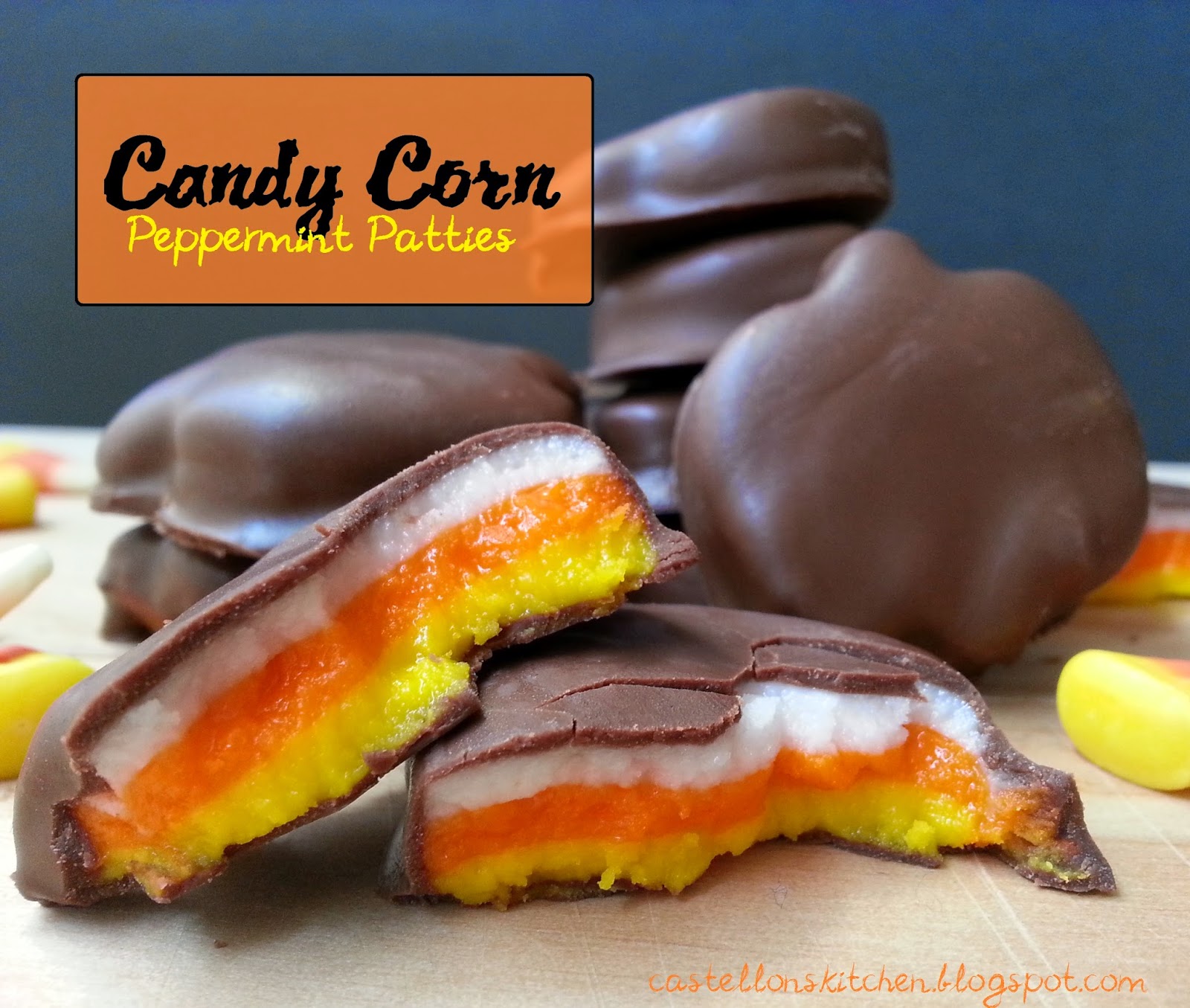 Castellon's Kitchen Candy Corn Peppermint Patties