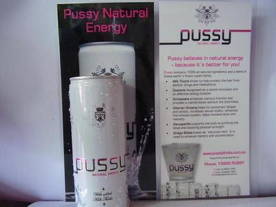 Pussy, the energy drink