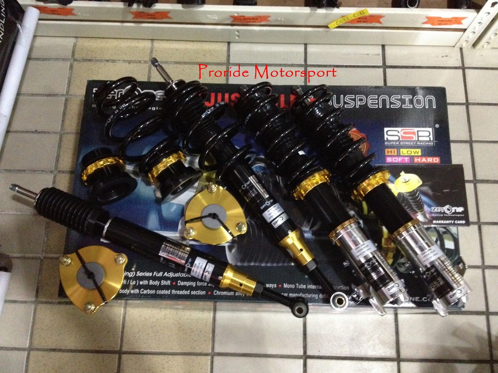 Proride Motorsports Zerone SSR700 Fully Adjustable Suspension Honda