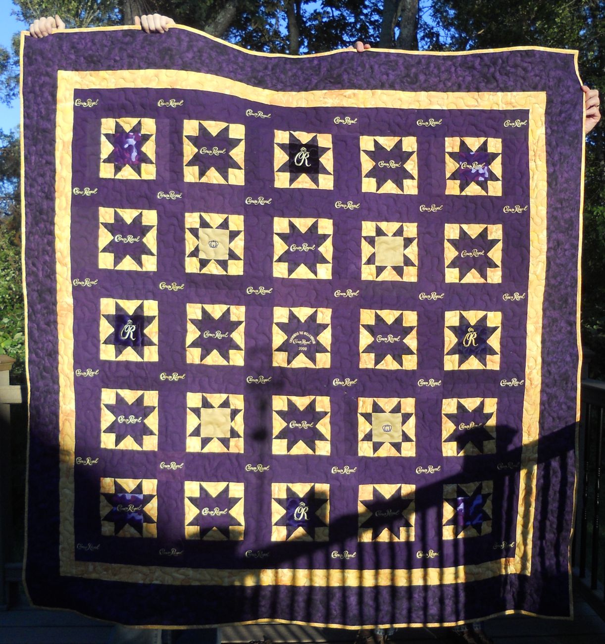 Katie's Quilts and Crafts Crown Royal Quilt 2