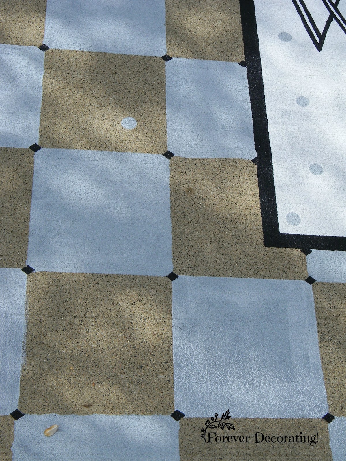 Forever Decorating! Painted Patio Rug!