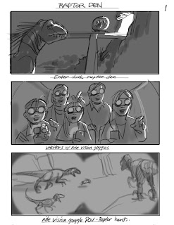 Image for Early Jurassic World Storyboards Reveal Unused Park Attractions & Action Sequences!