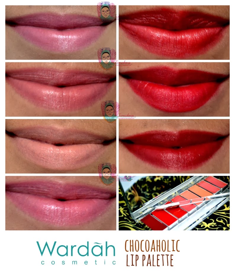 review wardah chocoaholic lip palette frmakeup review wardah chocoaholic lip palette frmakeup