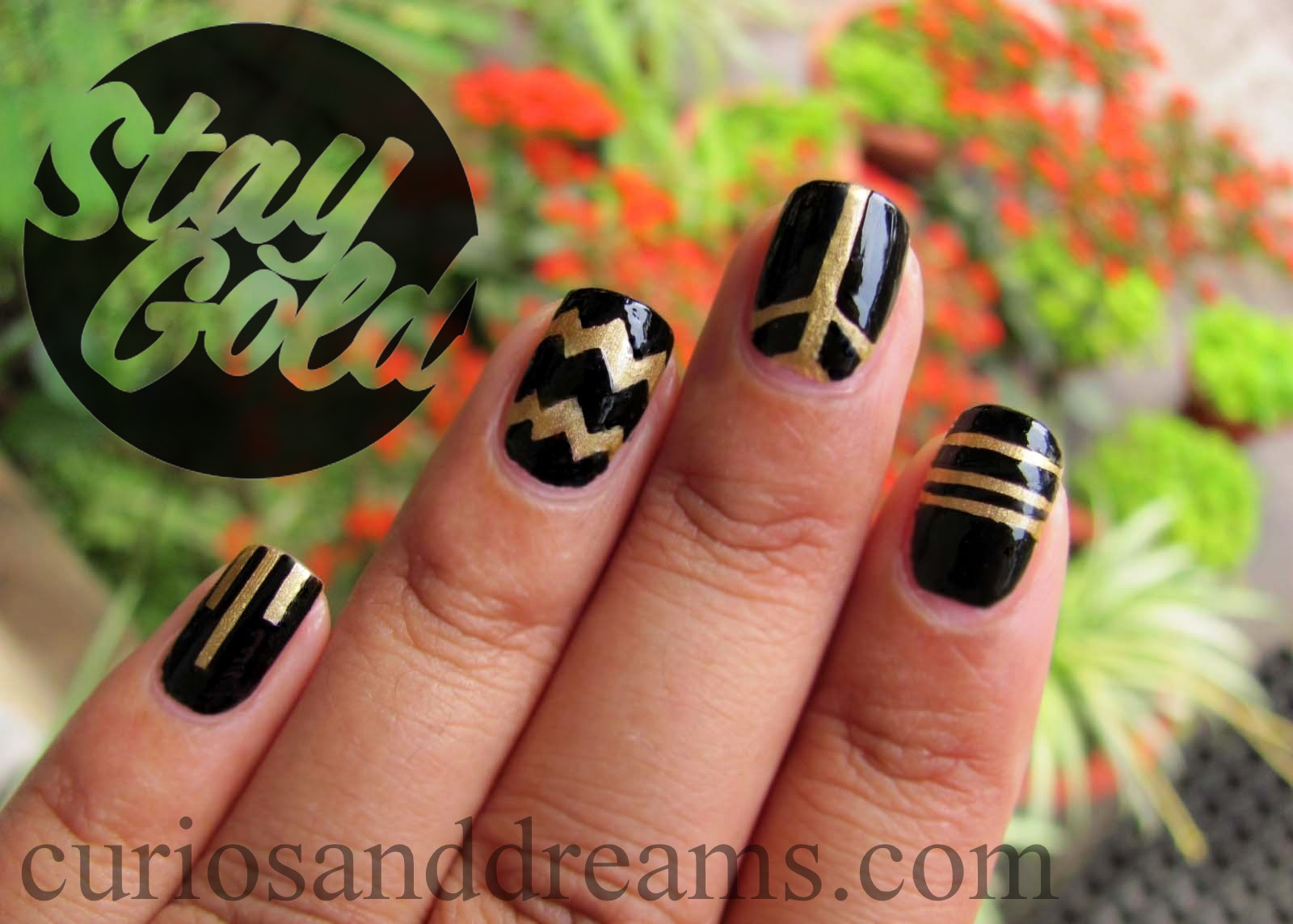 Black and Gold Nail Art Designs - wide 6