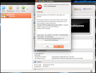 VirtualBox Error VirtualBox Error