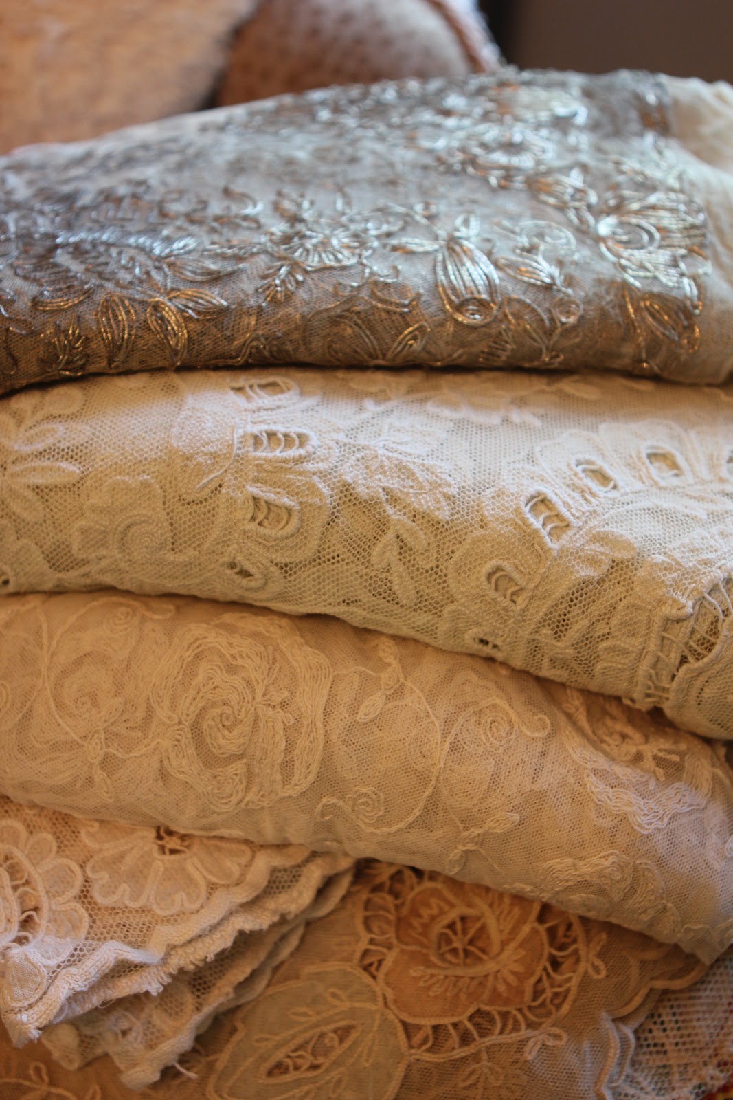 Romancing the Home Vintage Lace Bed Linens