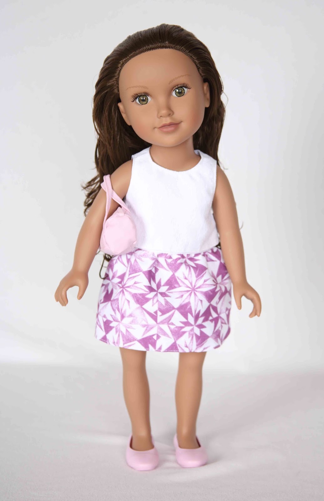 purple and white outfits