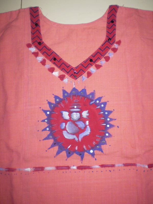 The artcraft blog Painting on kurtis