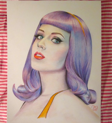 Katy Perry Portrait Drawing