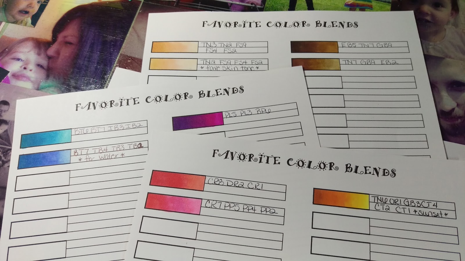 Spectrum Noir Marker Chart