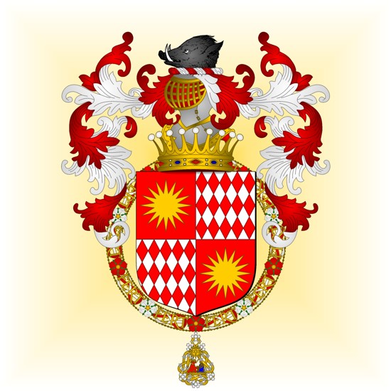 Armorial de l'Ordre de l'Annonciade Honoré II Grimaldi