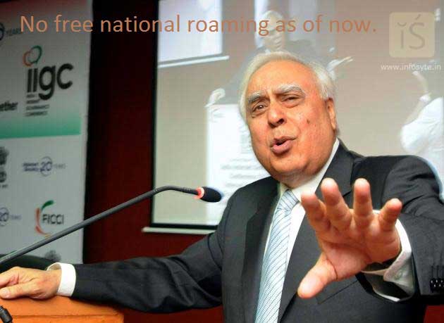 No free national roaming as of now no free national roaming as of now